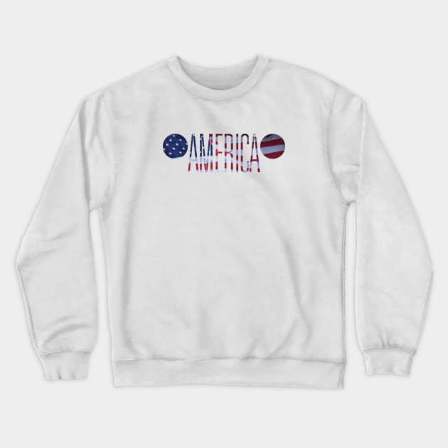 Jeep Wrangler American Flag Crewneck Sweatshirt by mattrlm